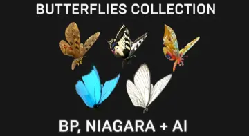 Butterflies Collection (BP, Niagara + AI)