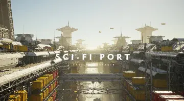 Sci-fi Port Environment