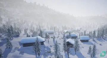 Low Poly Snow Forest
