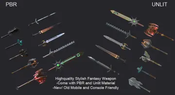 10 Fantasy Stylish Weapon