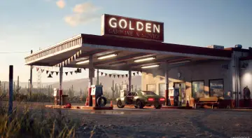 Desert Gas Station