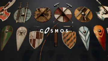Medieval / Viking Weapons and Shields Set ( Medieval Viking Weapons Shield Old )