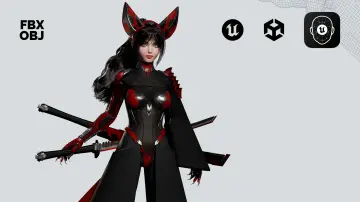 Cosmo Fox Girl / Sci-fi Kitsune