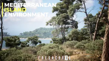 Mediterranean Island Pack (Island Environment - Pine Forest Island - Forest)