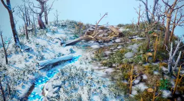 Stylized Winter Forest