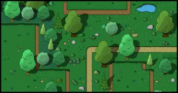 2D Top Down Forest World Tileset