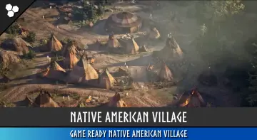 Native American Village (Village, Wild West Village, Mountains, Village)