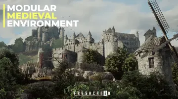 Modular Medieval Environment (Medieval Castle, Medieval Houses, Medieval Church)