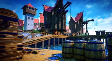Modular Medieval Docks / Harbor (Medieval Town, Stylized Town, Town, City)