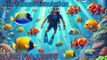 Advanced Flock System – Multithreaded Fish AI and Reactive School Behavior