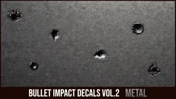 Bullet Impact Decals Vol. 2 - Metal