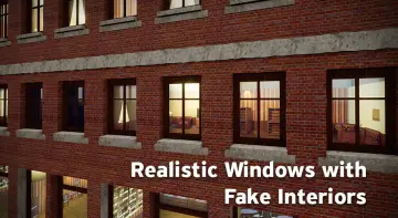 Realistic Windows with Fake interiors