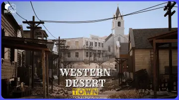 Western Desert Town w/ Construction Tool