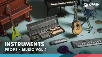 Musical Instruments VOL.1  (Nanite and Low Poly)