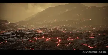 Planet Venus Landscape