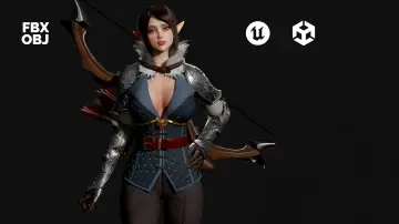 Modular Elf Archer Girl