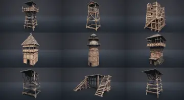 Medieval Watchtowers and Platforms - v1