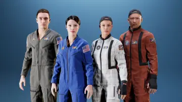 Astronauts Flight Suits (Metahuman clothing)