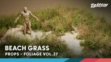 Foliage VOL.27 - Beach Grass (Low Poly)