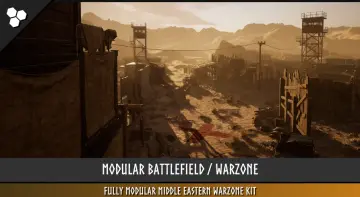 Modular Battlefield / Warzone (Battlefield, Warzone, Desert, Desert Town)