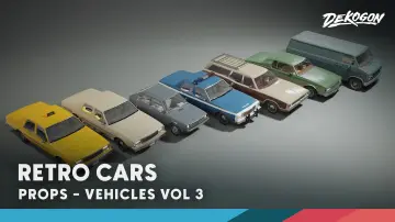 Vehicles VOL.3 - Retro Cars (Low Poly)