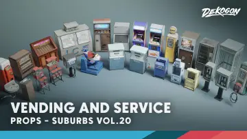Suburbs VOL.20 - Vending and Service (Nanite and Low Poly)
