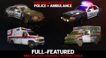 Emergency Vehicles - Premium - Drivable and Interactable