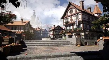 Modular Medieval Town (Medieval Town, Medieval Village, Fantasy Town)