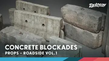 Roadside VOL.1 - Blockades (Nanite and Low Poly Versions)