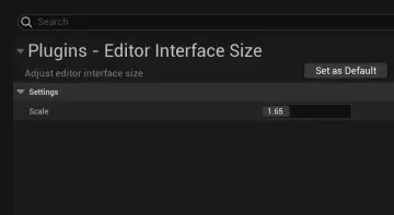 Editor Interface Size