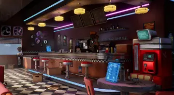 Restaurant (American Restaurant, Cafe, Diner, Retro Diner, Kitchen, Restaurant)