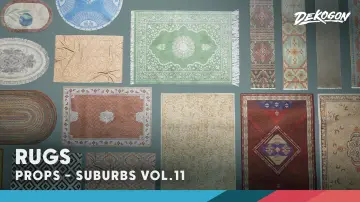Suburbs VOL.11 - Rugs (Nanite and Low Poly)