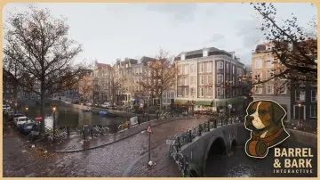 Modular Amsterdam City Street with Canal