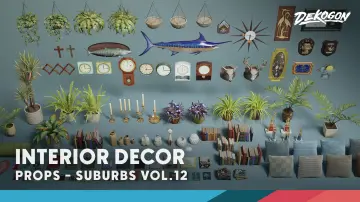 Suburbs VOL.12 - Interior Decor (Nanite and Low Poly)