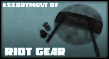 Assortment of Riot Gear