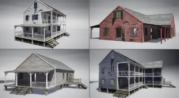 Wooden houses