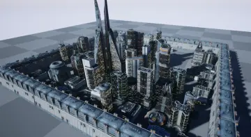 Low Poly Modern/Sci-Fi Building Models