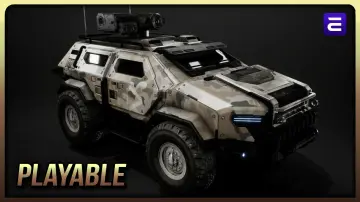 SciFi Military Car