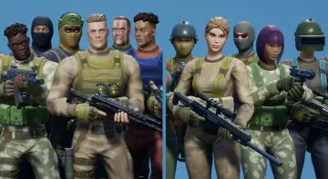 Styled Characters Pack: Military Male/Female