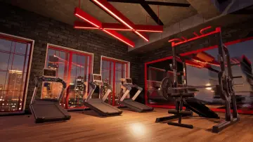 Fitness hall - sports equipment