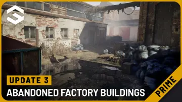 Abandoned Factory Buildings - Day/Night Scene