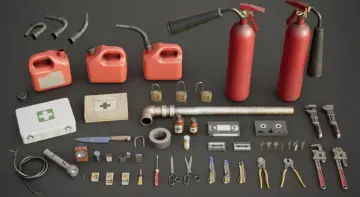 Survival Horror Inventory Props Pack
