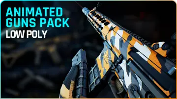 Low Poly Animated - Modern Guns Pack