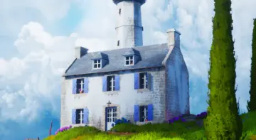 House On A Hill (House, Houses, Fantasy House, Stylized House)