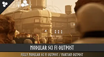 Modular Sci Fi Outpost (Sci Fi Outpost, Sci Fi Base, Sci Fi , Outpost, Base)