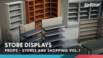Stores VOL.1 - Shop and Grocery Displays (Nanite & Low Poly)