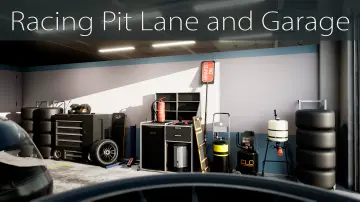 Racing Pit Lane and Garage