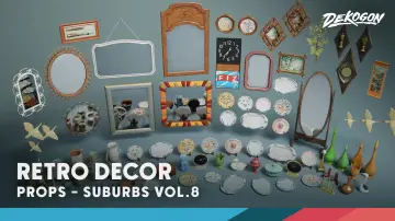 Suburbs VOL.8 - Retro Decor (Nanite and Low Poly)