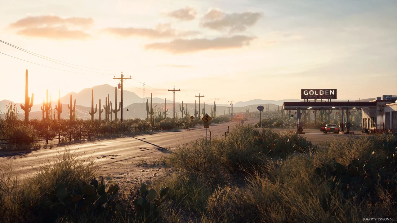 Desert Gas Station