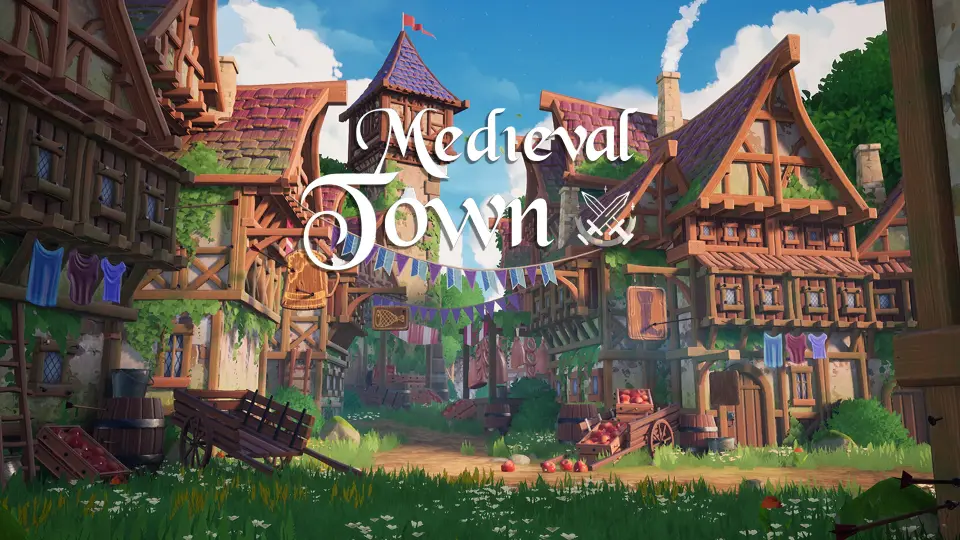 Modular Stylized Medieval Town ( Medieval Town Medieval Medieval Stylised Town )